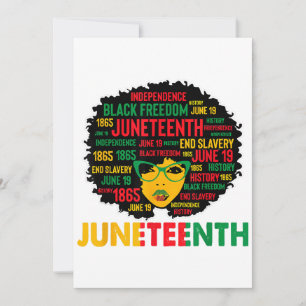 Invitación Decimoctava mujer reina afroamericana afro negro