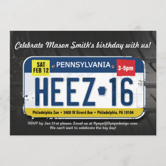 Invitación Décimosexto licencia Invitatio de Pennsylvania del