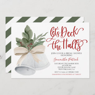 Invitación Deck the Halls Bridal Shower Invitation
