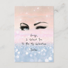 Invitación Declaración de amor de Marilyn Monroe Pink Blu Val