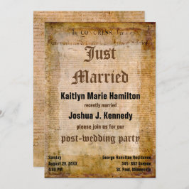 Invitación Declaración de EE.UU. sobre el pergamino asombroso