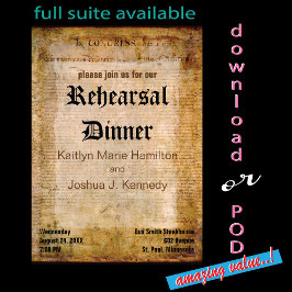 Invitación Declaración de EE.UU. sobre el pergamino asombroso