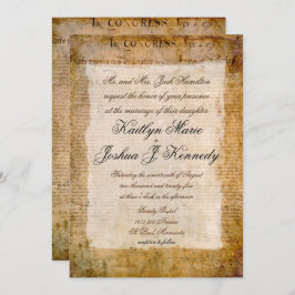 Invitación Declaración de independencia 📜 pergamino de los E