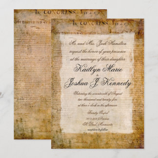 Invitación Declaración de independencia 📜 pergamino de los E