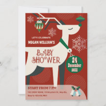 Decoración clásica de ciervo para Navidad y baby s
