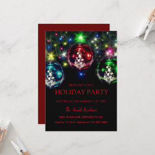 Invitación Decoración de Año Nuevo, estrella de Navidades