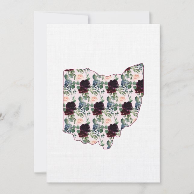 Invitación Decoración de bodas de OH (Anverso)