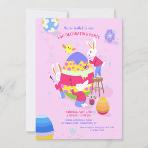 Invitación Decoración de huevos