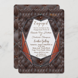 Invitación Decoración de la Academia de Cuero 3D