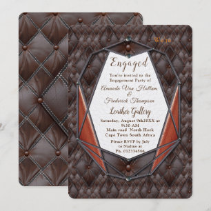 Invitación Decoración de la Academia de Cuero 3D