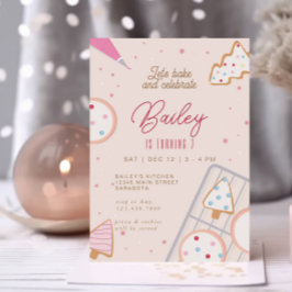 Invitación Decoración de la cookie de la fiesta de cumpleaños