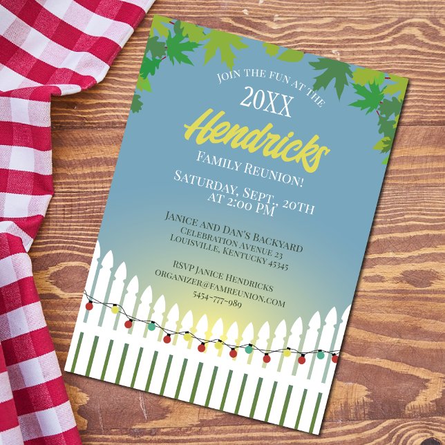 Invitación Decoración de la valla de piquete de la Reunión Fa (Subido por el creador)
