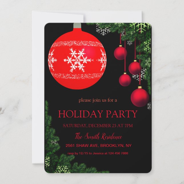 Invitación Decoración de los navidades Jingu Bells (Anverso)