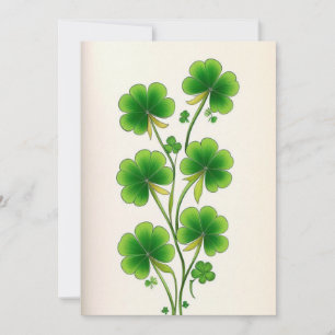 Invitación Decoración de Shamrock