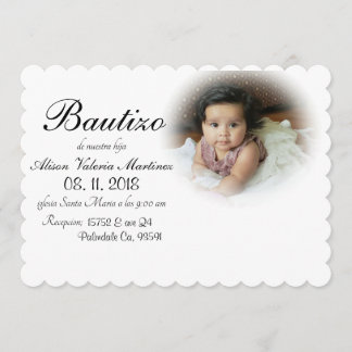 Invitación Decoración del Bautismo