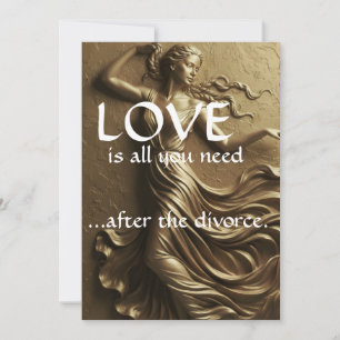 Invitación Decoración Divorcio Divertida para Mujeres de Lujo
