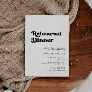 Invitación Decoración retro elegante en blanco y negro