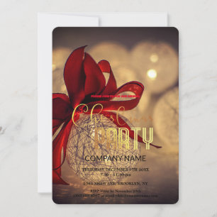 Invitación Decoración vintage de Navidades corporativos de Mo