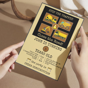 Invitación Decoraciones de cumpleaños para niños con tema de