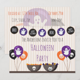 Invitación Decoraciones de Halloween