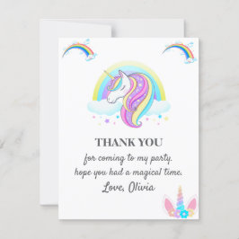 Invitación Decoraciones de la fiesta de cumpleaños de Unicorn