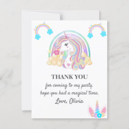 Invitación Decoraciones de la fiesta de cumpleaños de Unicorn