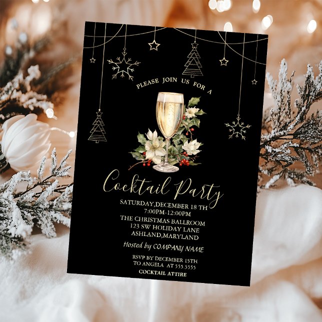 Invitación Decoraciones navideñas Navidades de champagne Fies (Subido por el creador)