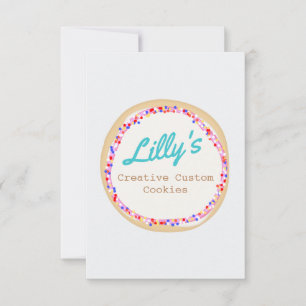 Invitación Decorador de pasteles personalizados o cookies