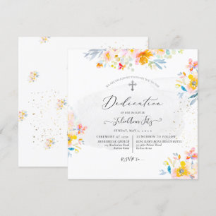 Invitación Dedicación de Rosas de verano de PixDezines Waterc