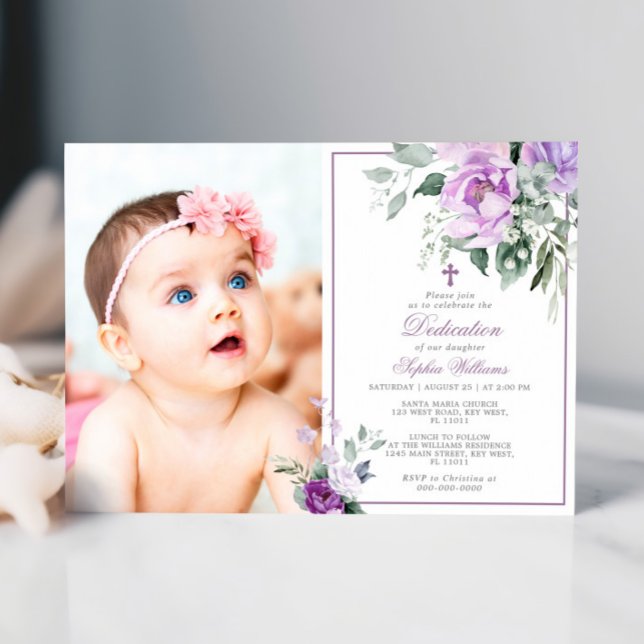 Invitación Dedicación del Chica fotográfico Eucalyptus Violet (Subido por el creador)