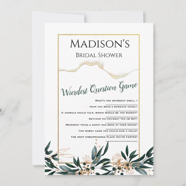 Invitación Deep Blue Floral Elegant Fall Wedding (Reverso)