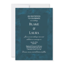 Deep Blue Simple Watercolor Personalizado