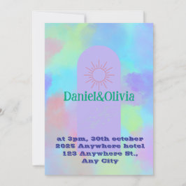 Invitación Deep Purple Soft Boda Stube