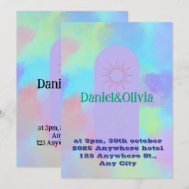 Invitación Deep Purple Soft Boda Stube