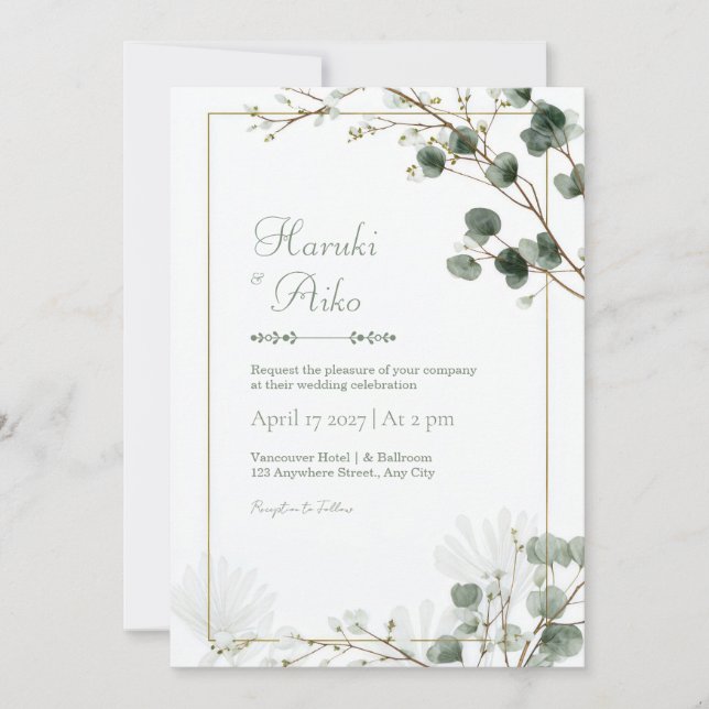 Invitación Deep Teal Gold Filigree Skeleton Leaf Frame (Anverso)
