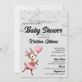 Invitación Deer Baby Shower