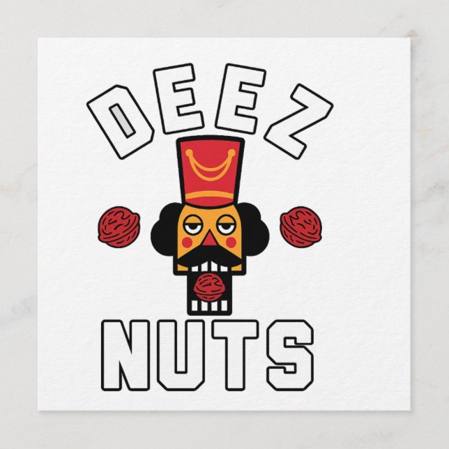 Invitación Deez Nuts Nutcracker (Anverso)