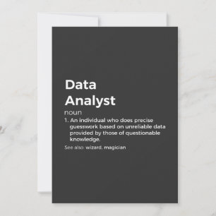 Invitación Definición de analista de datos