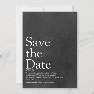 Invitación Definición de Aviso de Fecha de Guardado de Pizarr