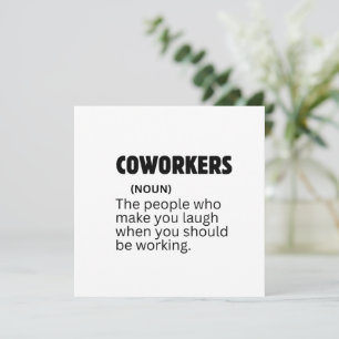 Invitación Definición de Compañero de Trabajo Divertida Humor