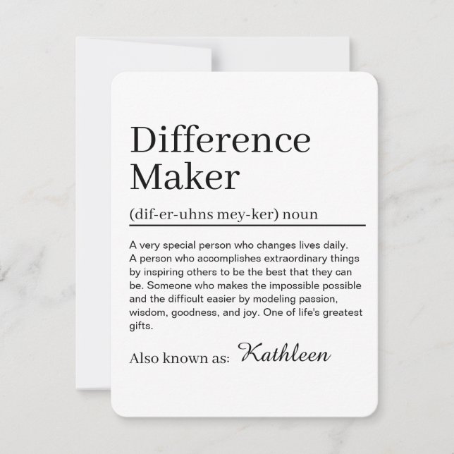 Invitación Definición de Hacedor de Diferencia  (Anverso)