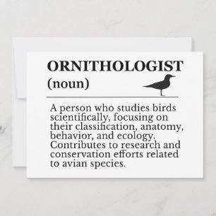 Invitación Definición de ornitólogo - Vogelkunde (Observación