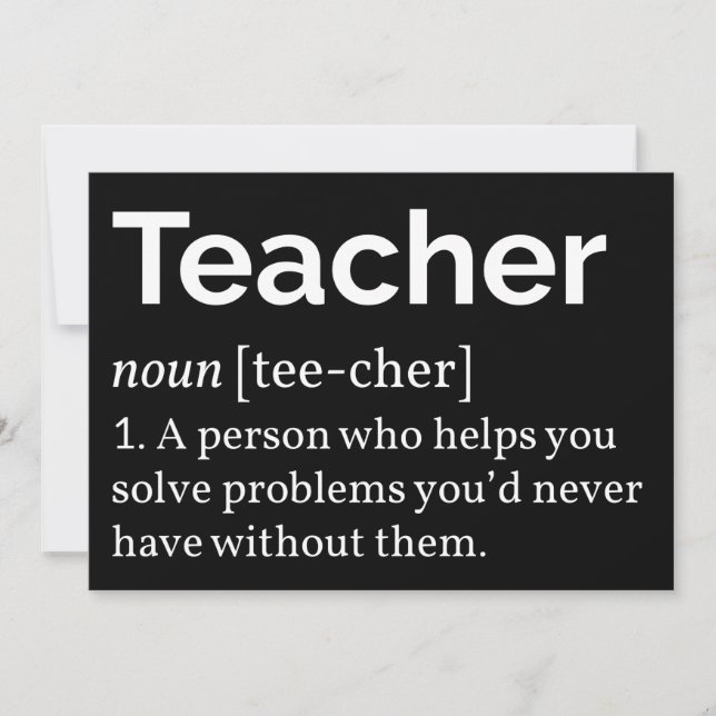 Invitación Definición de profesor (Anverso)