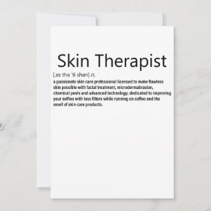 Invitación Definición de Terapia de la Piel Amante del Cuidad