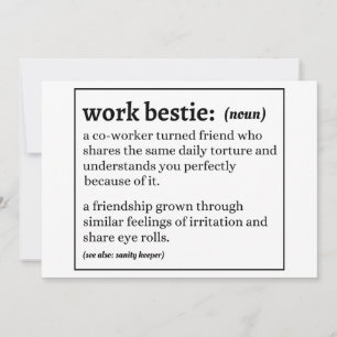 Invitación Definición de Work Bestie