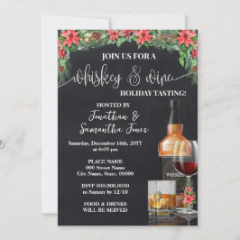 Invitación Degustación de Whisky y Vino Fiesta de Navidad