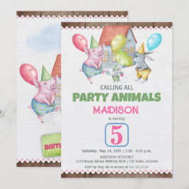 Invitación Deja que los niños sean niños divertida fiesta Cum