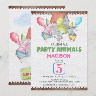 Invitación Deja que los niños sean niños divertida fiesta Cum