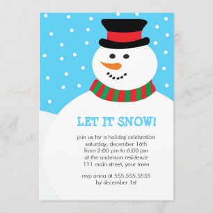 Invitación ¡Dejáis le nevar! Celebración del día de fiesta