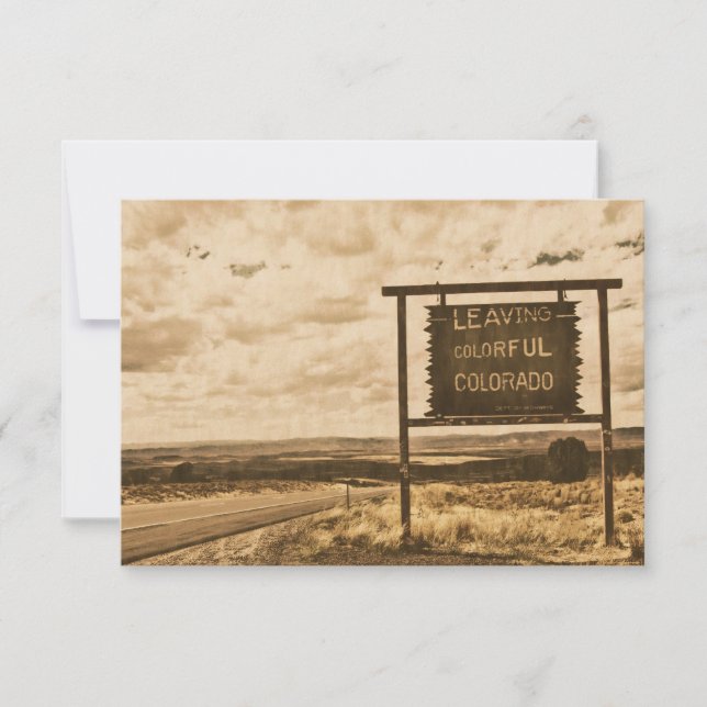 Invitación dejar colorido colorado (Anverso)